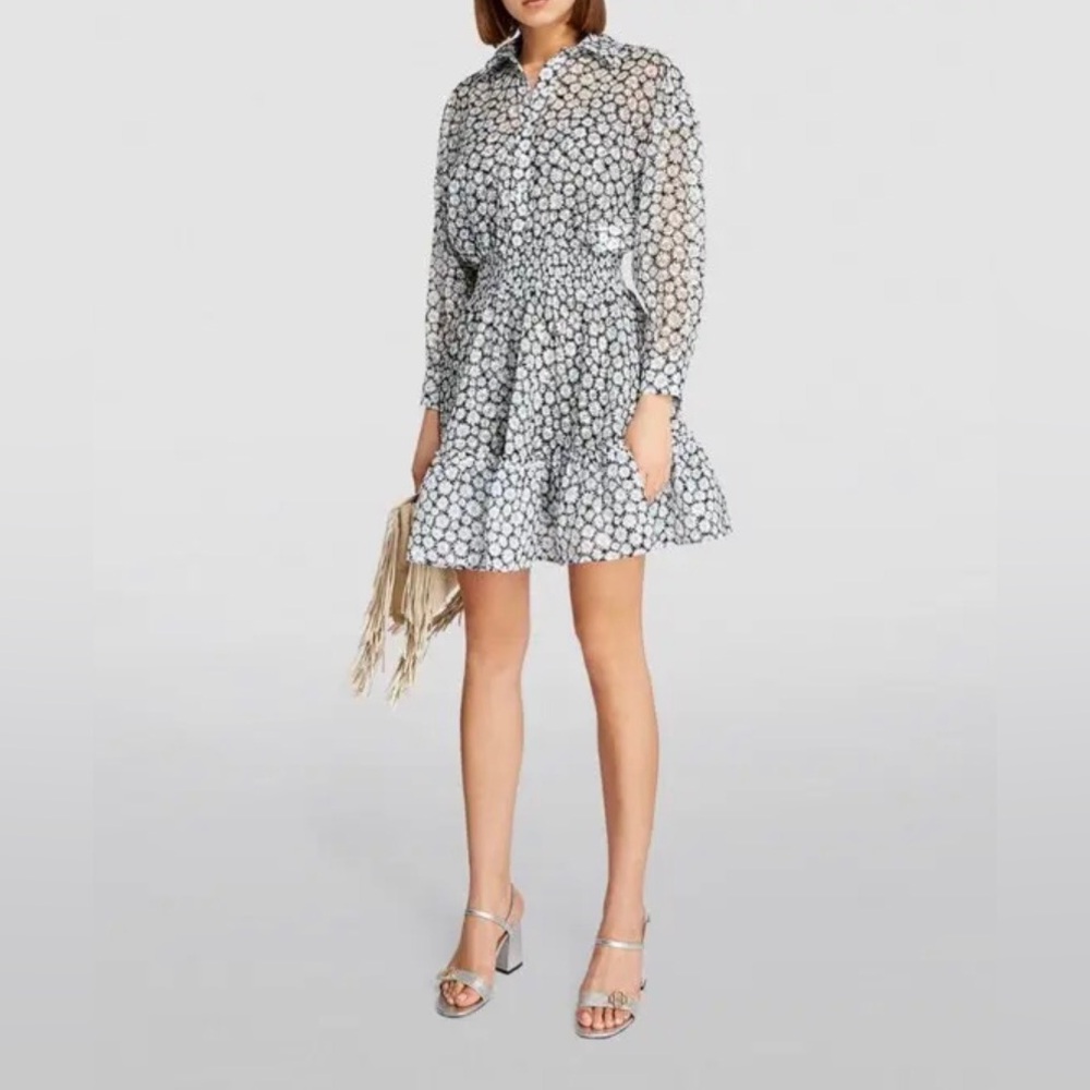 NWT Maje Black and White Patterned Dress